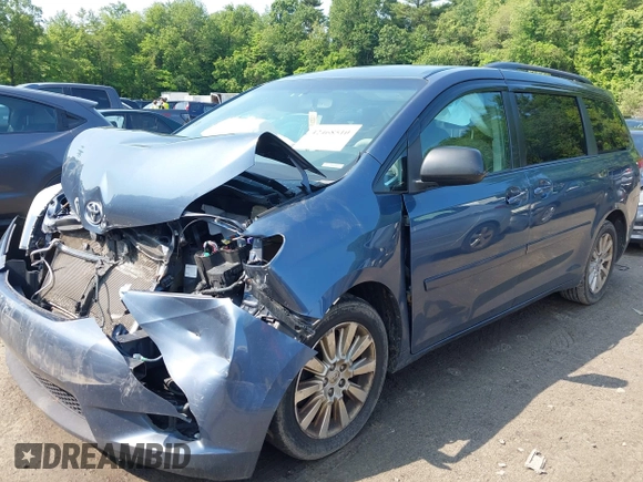 2013 Toyota Sienna LE with VIN 5TDJK3DC6DS070951, listed as a IAAI auction lot 42468510 with 235,537 mi miles and . Bid and sale history available at DreamBid. Image 17.