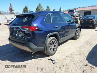 2025 Toyota RAV4 Hybrid Limited with VIN JTMD6RFV7SD570967, listed as a IAAI auction lot 41890626 with 1,186 mi miles. Bid and sale history available at carsss.com. Image 4.