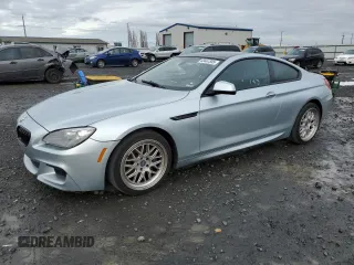 2013 BMW 6 Series 650i with VIN WBAYM9C59DDW20392, listed as a Copart auction lot 43467595 with 57,653 mi miles and Clean Title. Bid and sale history available at carsss.com. Image 1.