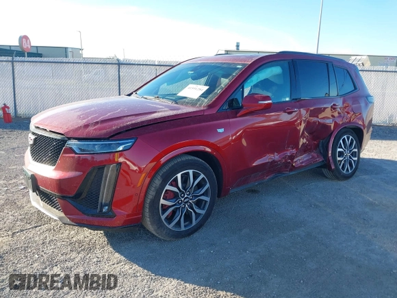 2022 Cadillac XT6 Sport with VIN 1GYKPHRS7NZ152832, listed as a IAAI auction lot 41591284 with 53,787 mi miles. Bid and sale history available at carsss.com. Image 2.