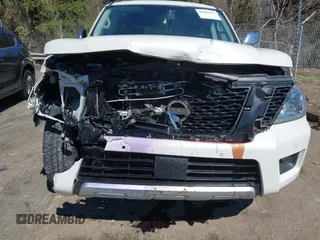 2018 Nissan Armada Platinum with VIN JN8AY2NE4J9735109, listed as a IAAI auction lot 41805637 with 186,219 mi miles. Bid and sale history available at carsss.com. Image 12.