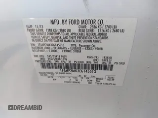 2014 Ford Police Interceptor с VIN 1FAHP2MK3EG145513, выставлен на аукционе IAAI как лот 42578327 с пробегом 126 766 миль миль и . История ставок и продаж доступна на DreamBid. Изображение 9.