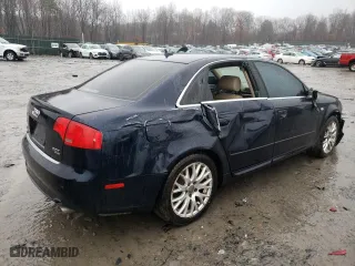 2008 Audi A4 2.0T with VIN WAUDF78E58A168390, listed as a Copart auction lot 83960454 with 156,852 mi miles and Salvage Title. Bid and sale history available at carsss.com. Image 3.