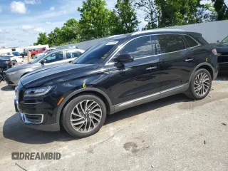 2019 Lincoln Nautilus Reserve with VIN 2LMPJ8L97KBL61408, listed as a Copart auction lot 58074095 with 123,477 mi miles and Salvage title. Bid and sale history available at DreamBid. Image 1.