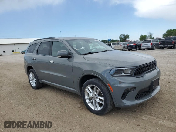 2022 Dodge Durango GT Plus with VIN 1C4RDJDG4NC199018, listed as a Copart auction lot 56389635 with 55,002 mi miles and Salvage title. Bid and sale history available at DreamBid. Image 4.