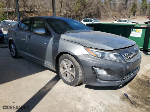 2015 Kia Optima Hybrid with VIN KNAGM4AD1F5089047, listed as a Copart auction lot 46417865 with NaN miles and Clean Title. Bid and sale history available at carsss.com. Image 4.