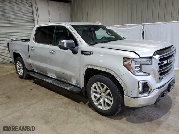 2021 GMC Sierra 1500 SLT with VIN 3GTU9DEDXMG481595, listed as a Copart auction lot 43788435 with 80,709 mi miles and Salvage Title. Bid and sale history available at carsss.com. Image 4.