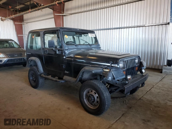 1994 Jeep Wrangler S with VIN 1J4FY19P9RP425255, listed as a Copart auction lot 41884425 with 177,089 mi miles and Salvage Title. Bid and sale history available at carsss.com. Image 4.