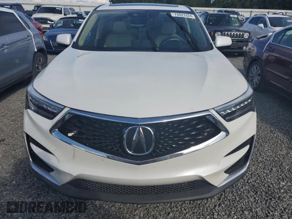 2021 Acura RDX w/Technology Package with VIN 5J8TC1H52ML001103, listed as a Copart auction lot 73823324 with Not Provided miles and Salvage Title. Bid and sale history available at carsss.com. Image 5.