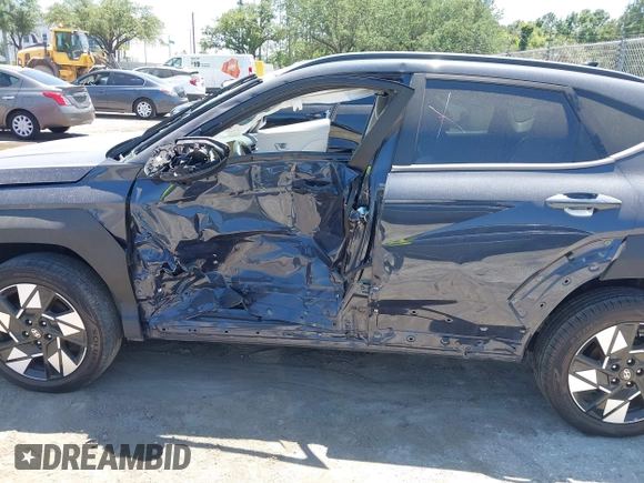 2024 Hyundai Kona SEL with VIN KM8HBCAB2RU115635, listed as a IAAI auction lot 42061412 with 16,011 mi miles. Bid and sale history available at carsss.com. Image 6.