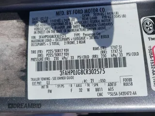 2012 Ford Fusion SEL with VIN 3FAHP0JG8CR302575, listed as a IAAI auction lot 42654368 with 174,530 mi miles and . Bid and sale history available at DreamBid. Image 9.