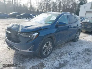 2020 GMC Terrain SLT with VIN 3GKALVEV4LL252018, listed as a IAAI auction lot 41355622 with 87,519 mi miles. Bid and sale history available at carsss.com. Image 2.