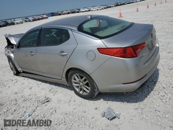 2013 Kia Optima LX with VIN KNAGM4A75D5375586, listed as a Copart auction lot 53297705 with Not Provided miles and Salvage Title. Bid and sale history available at carsss.com. Image 2.