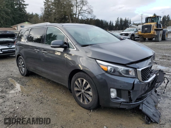 2018 Kia Sedona EX with VIN KNDMC5C13J6390021, listed as a Copart auction lot 43594355 with 101,305 mi miles and Salvage Title. Bid and sale history available at carsss.com. Image 4.