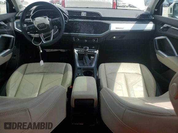 2021 Audi Q3 S line Premium with VIN WA1DECF37M1028653, listed as a Copart auction lot 61348155 with 42,322 mi miles and Salvage title. Bid and sale history available at DreamBid. Image 8.