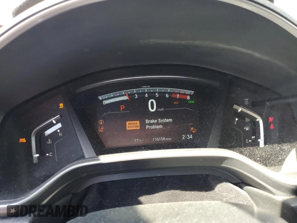 2017 Honda CR-V Touring with VIN 5J6RW1H91HL015447, listed as a Copart auction lot 49763585 with 116,158 mi miles and Salvage Title. Bid and sale history available at carsss.com. Image 9.