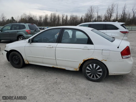 2008 Kia Spectra EX with VIN KNAFE122685580270, listed as a Copart auction lot 52729475 with 174,071 mi miles and Salvage Title. Bid and sale history available at carsss.com. Image 2.