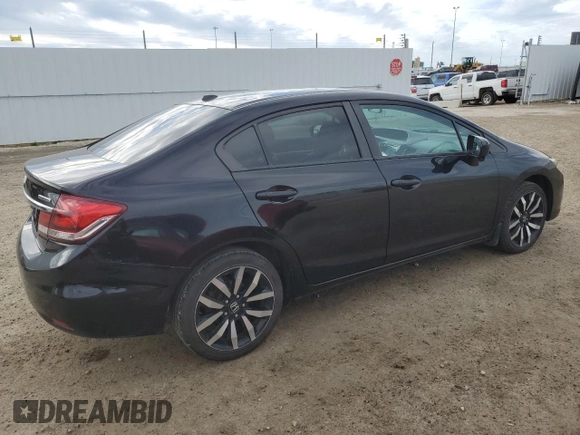 2015 Honda Civic Sedan SE with VIN 2HGFB2F74FH004403, listed as a Copart auction lot 46872685 with 210,960 mi miles and Salvage Title. Bid and sale history available at carsss.com. Image 3.