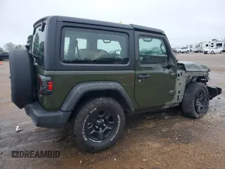 2021 Jeep Wrangler Sport with VIN 1C4GJXAGXMW701082, listed as a Copart auction lot 80138224 with 31,102 mi miles and Salvage Title. Bid and sale history available at DreamBid. Image 3.