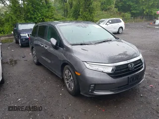 2022 Honda Odyssey EX-L z VIN 5FNRL6H77NB018068, wystawiony jako IAAI lot #42260972 z przebiegiem 37 990 mil mil oraz . Historia ofert i sprzedaży dostępna na DreamBid. Obrazek 1.