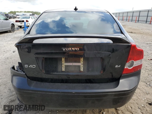 2006 Volvo S40 2.4L with VIN YV1MS382962173722, listed as a Copart auction lot 52485525 with 217,787 mi miles and Salvage Title. Bid and sale history available at carsss.com. Image 6.
