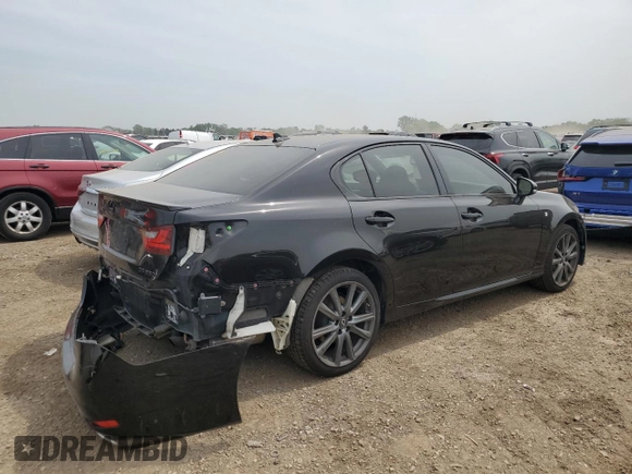 2014 Lexus GS 350 with VIN JTHCE1BL6E5023156, listed as a Copart auction lot 60326275 with 133,005 mi miles and Salvage title. Bid and sale history available at DreamBid. Image 3.
