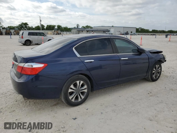 2015 Honda Accord LX with VIN 1HGCR2F30FA242825, listed as a Copart auction lot 52772275 with 122,777 mi miles and Salvage Title. Bid and sale history available at DreamBid. Image 3.