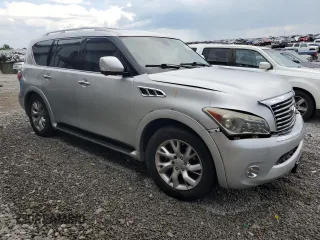 2011 Infiniti QX56 8-passenger with VIN JN8AZ2NC9B9301975, listed as a Copart auction lot 62284234 with 194,441 mi miles and Salvage Title. Bid and sale history available at carsss.com. Image 4.