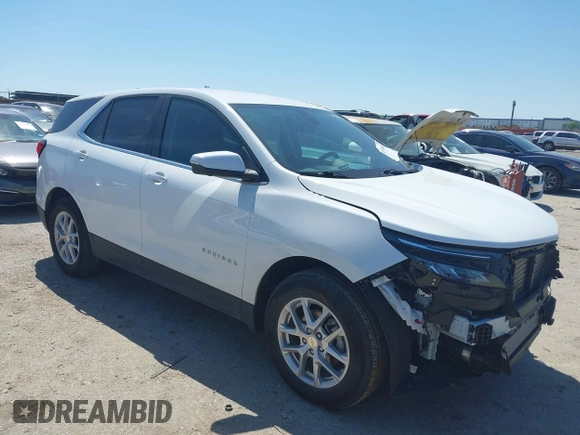 2024 Chevrolet Equinox LT with VIN 3GNAXKEG0RS177209, listed as a IAAI auction lot 41978401 with 16,631 mi miles and . Bid and sale history available at DreamBid. Image 1.