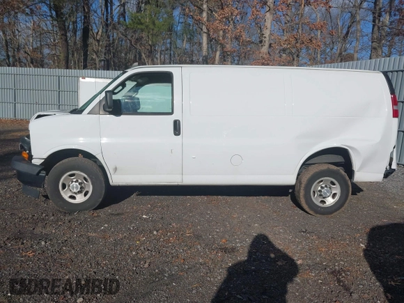 2020 Chevrolet Express Cargo with VIN 1GCWGAFPXL1145075, listed as a IAAI auction lot 41215528 with 115,466 mi miles and . Bid and sale history available at DreamBid. Image 14.