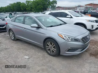 2015 Hyundai Sonata Eco z VIN 5NPE24AA0FH131908, wystawiony jako IAAI lot #42410610 z przebiegiem 161 105 mil mil oraz . Historia ofert i sprzedaży dostępna na DreamBid. Obrazek 1.