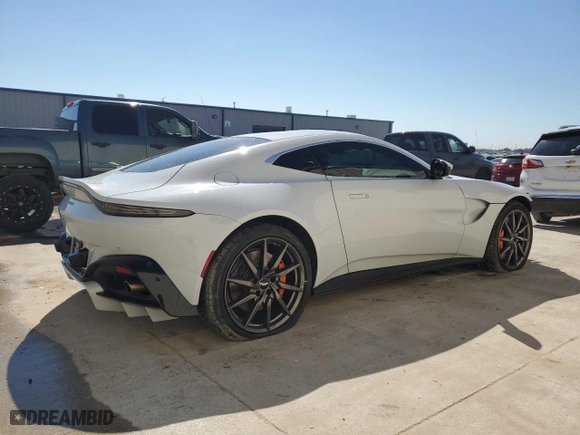 2020 Aston Martin Vantage with VIN SCFSMGAW8LGN03779, listed as a Copart auction lot 70962054 with 15,448 mi miles and Salvage Title. Bid and sale history available at carsss.com. Image 3.