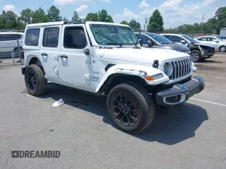 2024 Jeep Wrangler Sahara with VIN 1C4RJXP64RW270463, listed as a IAAI auction lot 42598295 with 36,251 mi miles and . Bid and sale history available at DreamBid. Image 1.