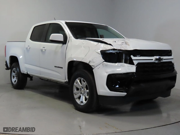 2021 Chevrolet Colorado 2WD LT with VIN 1GCGSCEN3M1224443, listed as a Copart auction lot 47441755 with 61,779 mi miles and Clean Title. Bid and sale history available at carsss.com. Image 1.