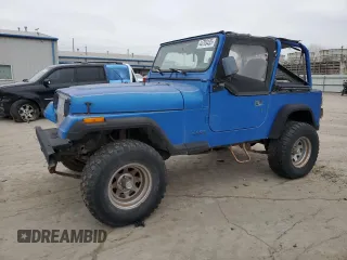 1993 Jeep Wrangler "S" with VIN 1J4FY19PXPP237521, listed as a Copart auction lot 44783435 with 153,654 mi miles and Clean Title. Bid and sale history available at carsss.com. Image 1.