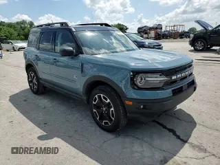 2022 Ford Bronco Sport Outer Banks with VIN 3FMCR9C68NRD92283, listed as a Copart auction lot 61056765 with 13,681 mi miles and Salvage title. Bid and sale history available at DreamBid. Image 14.