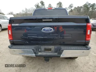 2021 Ford F-150 XL with VIN 1FTFW1E50MFA45896, listed as a Copart auction lot 46882735 with 57,041 mi miles and Salvage Title. Bid and sale history available at DreamBid. Image 6.