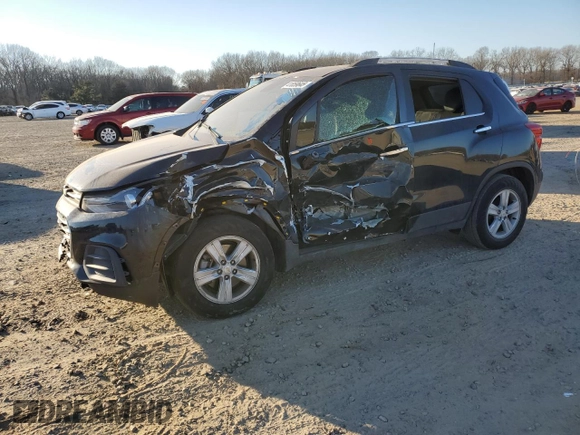 2019 Chevrolet Trax LT z VIN KL7CJLSBXKB879344, wystawiony jako Copart lot #41859645 z przebiegiem 60 525 mil mil oraz Szkoda całkowita • Salvage title. Historia ofert i sprzedaży dostępna na DreamBid. Obrazek 1.
