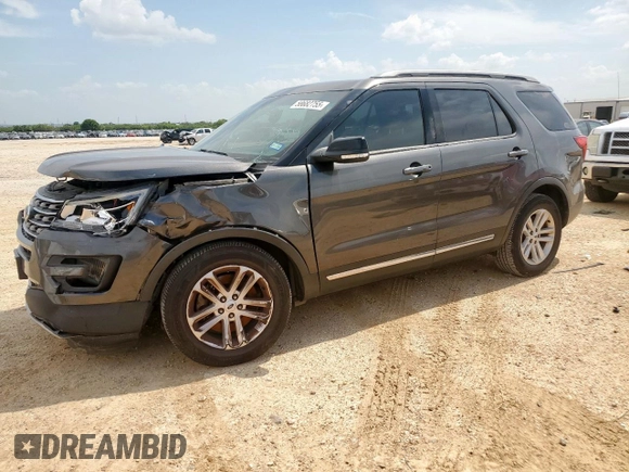 2017 Ford Explorer XLT with VIN 1FM5K7D87HGC22106, listed as a Copart auction lot 58682755 with 122,488 mi miles and Salvage title. Bid and sale history available at DreamBid. Image 1.