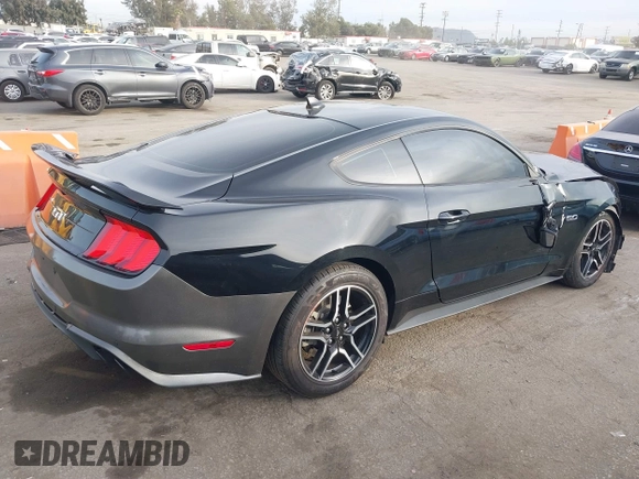 2021 Ford Mustang GT with VIN 1FA6P8CF2M5124404, listed as a IAAI auction lot 41072026 with 48,310 mi miles. Bid and sale history available at carsss.com. Image 4.