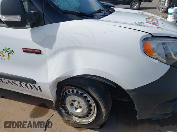 2019 Ram ProMaster City Cargo Tradesman z VIN ZFBHRFAB4K6M59840, wystawiony jako IAAI lot #41841849 z przebiegiem 203 355 mil mil oraz . Historia ofert i sprzedaży dostępna na DreamBid. Obrazek 6.