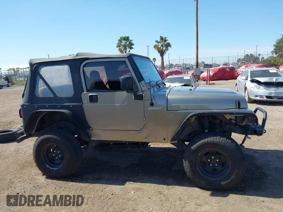 2005 Jeep Wrangler Sport with VIN 1J4FA49S65P342497, listed as a IAAI auction lot 41674606 with 123,457 mi miles. Bid and sale history available at carsss.com. Image 13.