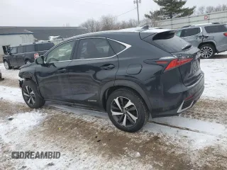 2020 Lexus NX with VIN JTJGJRDZ4L2140115, listed as a Copart auction lot 43695605 with 57,146 mi miles and Salvage Title. Bid and sale history available at carsss.com. Image 2.