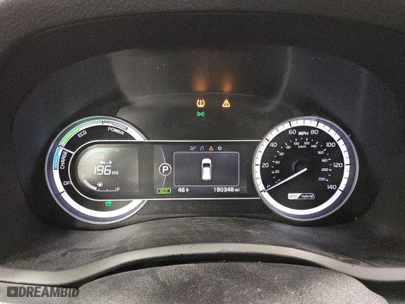 2017 Kia Niro LX with VIN KNDCB3LC1H5079952, listed as a Copart auction lot 44828085 with 180,348 mi miles and Clean Title. Bid and sale history available at carsss.com. Image 9.