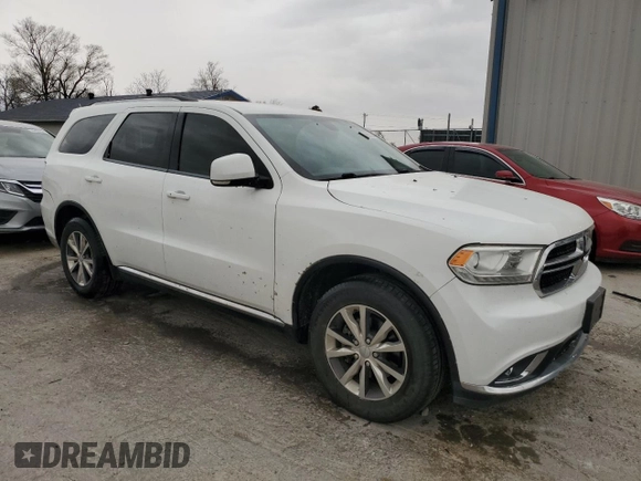 2016 Dodge Durango Limited with VIN 1C4RDHDGXGC340511, listed as a Copart auction lot 49607635 with 139,833 mi miles and Salvage Title. Bid and sale history available at carsss.com. Image 4.