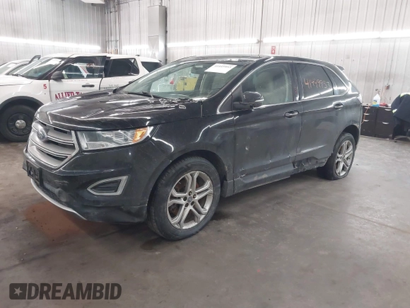 2016 Ford Edge Titanium with VIN 2FMPK4K81GBC52511, listed as a IAAI auction lot 41449953 with 370,101 mi miles. Bid and sale history available at carsss.com. Image 2.