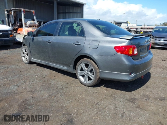2009 Toyota Corolla XRS with VIN 1NXBE40E29Z126343, listed as a IAAI auction lot 41493160 with 75,500 mi miles. Bid and sale history available at carsss.com. Image 3.