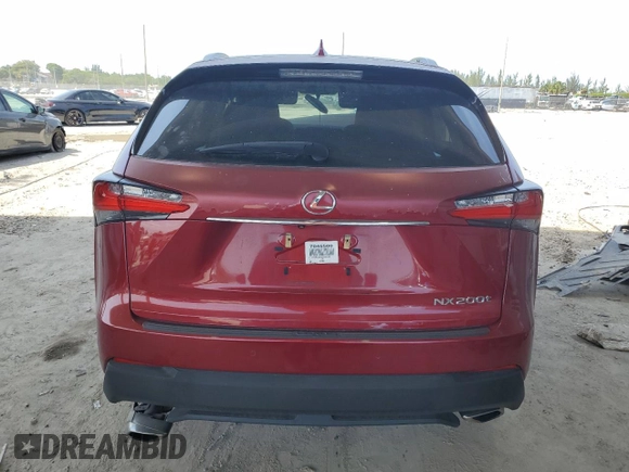 2017 Lexus NX 200t with VIN JTJYARBZ4H2055628, listed as a Copart auction lot 56009055 with 80,587 mi miles and Salvage Title. Bid and sale history available at DreamBid. Image 6.