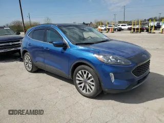 2022 Ford Escape Titanium with VIN 1FMCU9J99NUC00258, listed as a Copart auction lot 54133085 with 16,647 mi miles and Salvage title. Bid and sale history available at DreamBid. Image 4.
