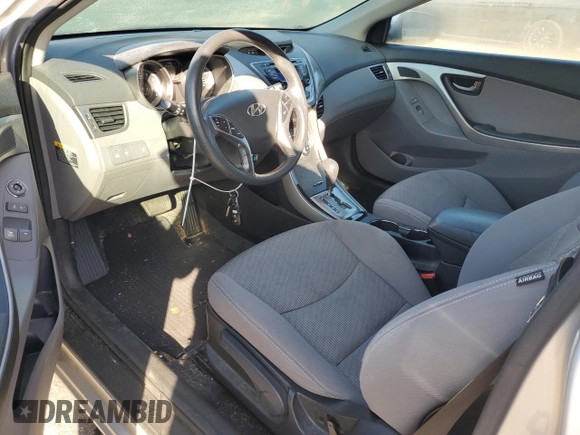 2013 Hyundai Elantra Coupe GS PZEV with VIN KMHDH6AE0DU022405, listed as a Copart auction lot 76497474 with 64,249 mi miles and Salvage Title. Bid and sale history available at carsss.com. Image 8.